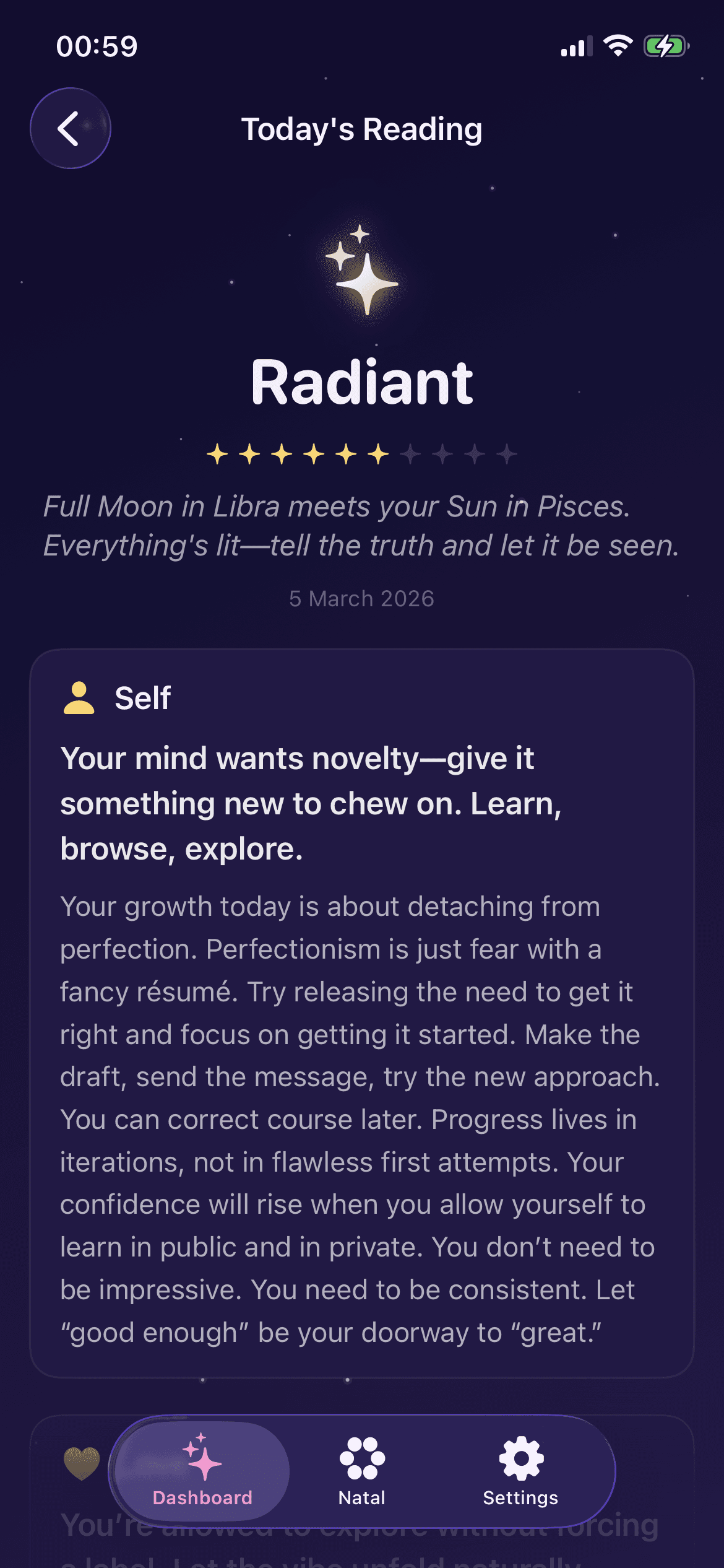 Zodia daily horoscope reading with luck meter